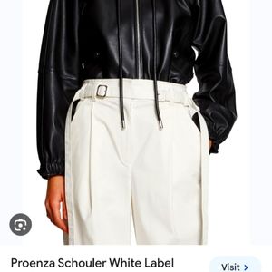 Proenza Schouler White Label Leather jacket and shorts